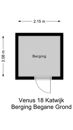 Floorplan - Venus 18, 2221 JE Katwijk